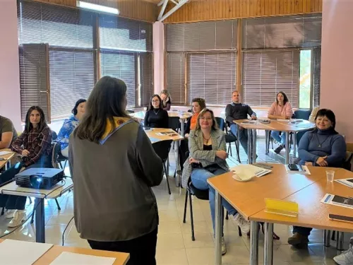 Classroom setting for EIB Ukraine & Moldova project beneficiaries